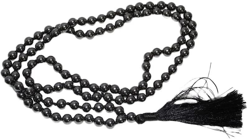 Natural Tourmaline 8mm 108 Mala Beads, Spiritual, Meditation Beads, Reiki, Japa Mala, Buddhist Prayer Beads, Yoga Bracelet, healing beads LKMALA-RRGU-1483