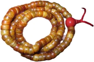 Natural Yak Bone 10mm 108 Mala Beads, Spiritual, Meditation Beads, Reiki, Japa Mala, Buddhist Prayer Beads, Yoga Bracelet, healing beads LKMALA-RRGU-388