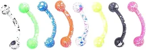 New 2025 2/5/10Pcs Mix Eyebrow Piercing Set Curved Barbell Earring Rook Piercing Bulk Tongue Piercing Snake Bite Eyebrow Jewelry Pack Jewelry Gift Fashion Trendy Accessories Creative