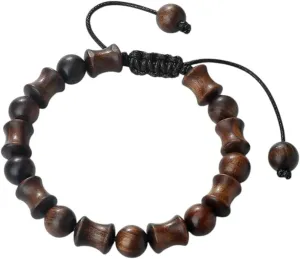 New 2025 Men Buddhist Natural Sandalwood Prayer Bracelets Women Bamboo Joint Shape Buddha Meditation Bead Bracelet Couples Rosary Jewelry Findings Fashion Trendy Accessories Creative Gift