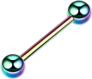 New 2025 Unisex 1Pc Stainless Steel Heart Shaped Tongue Ring Barbell Piercing Cute Bar Ear Tragus Studs Labret Body Jewelry Findings Fashion Trendy Accessories Creative Gift For Women And Men