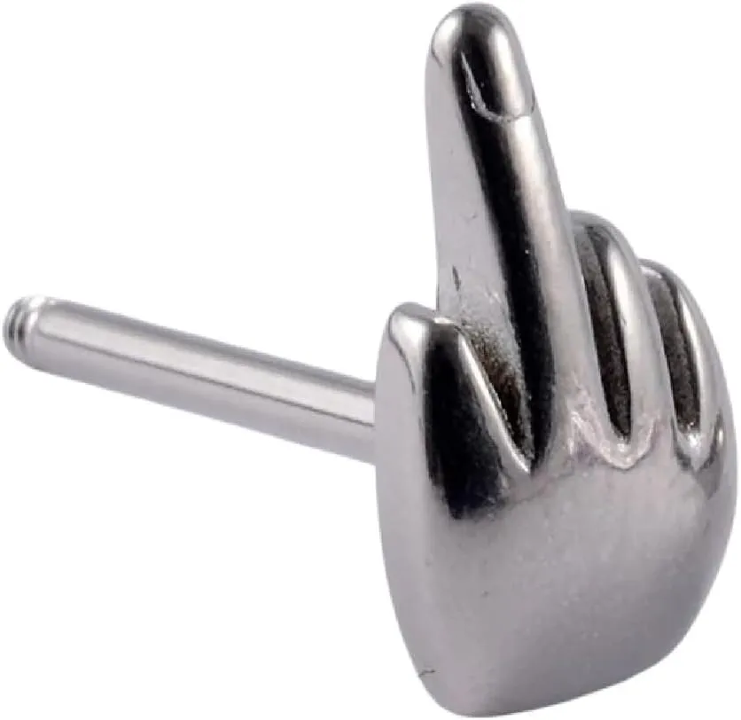 New 2025 Unisex 1Pc Stainless Steel Tongue Rings Middle Finger Barbell 16Mm Slave Ring Piercing Forbidden Body Decoration Jewelry Luxury Accessories Trendy Best For Gift For Women And Men
