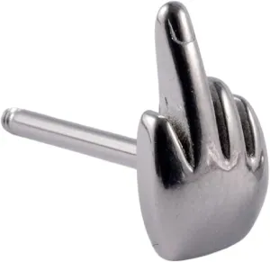 New 2025 Unisex 1Pc Stainless Steel Tongue Rings Middle Finger Barbell 16Mm Slave Ring Piercing Forbidden Body Decoration Jewelry Luxury Accessories Trendy Best For Gift For Women And Men