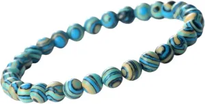 New 2025 Unisex Blue Malachite Natural Stone Bracelets Women Men Prayer Mala Buddhist Beads Bracelet Bangle Yoga Strand Charm Jewelry Findings Fashion Trendy Accessories Creative Gift For And