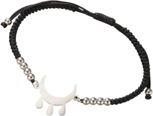 New 2025 Unisex Crescent Moon Prayer Symbol Bracelets For Women Men Stainless Steel Handmade Rope Beads Chain Bracelet Jewelry Gift Fashion Trendy Accessories Creative For Women And Men