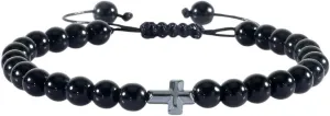 New 2026 Men's Natural Lava Rock Stone Bracelets Charm Tiger Eye Onyx Cross Beads Handmade Women Prayer Balance Bracelet Bangle Jewelry Fashion Trendy Accessories Creative Gift For Women And Men