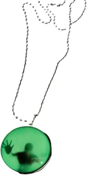 New 2026 Unisex Stainles Stell Luminous Glowing Pendant Necklace Knight Spear Glow In The Dark Pike For Women Men Halloween Jewelry Fashion Trendy Accessories Creative Gift For Women And Men