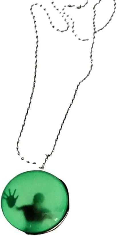 New 2026 Unisex Stainles Stell Luminous Glowing Pendant Necklace Knight Spear Glow In The Dark Pike For Women Men Halloween Jewelry Fashion Trendy Accessories Creative Gift For Women And Men