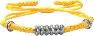 New 2026 Unisex Tibetan Buddhist Charm Bracelet Handmade Gold Sliver Color Beads Bracelets&Bangles for Women Men Prayer Jewelry Year Gifts Fashion Trendy Accessories Creative Gift for Women and Men