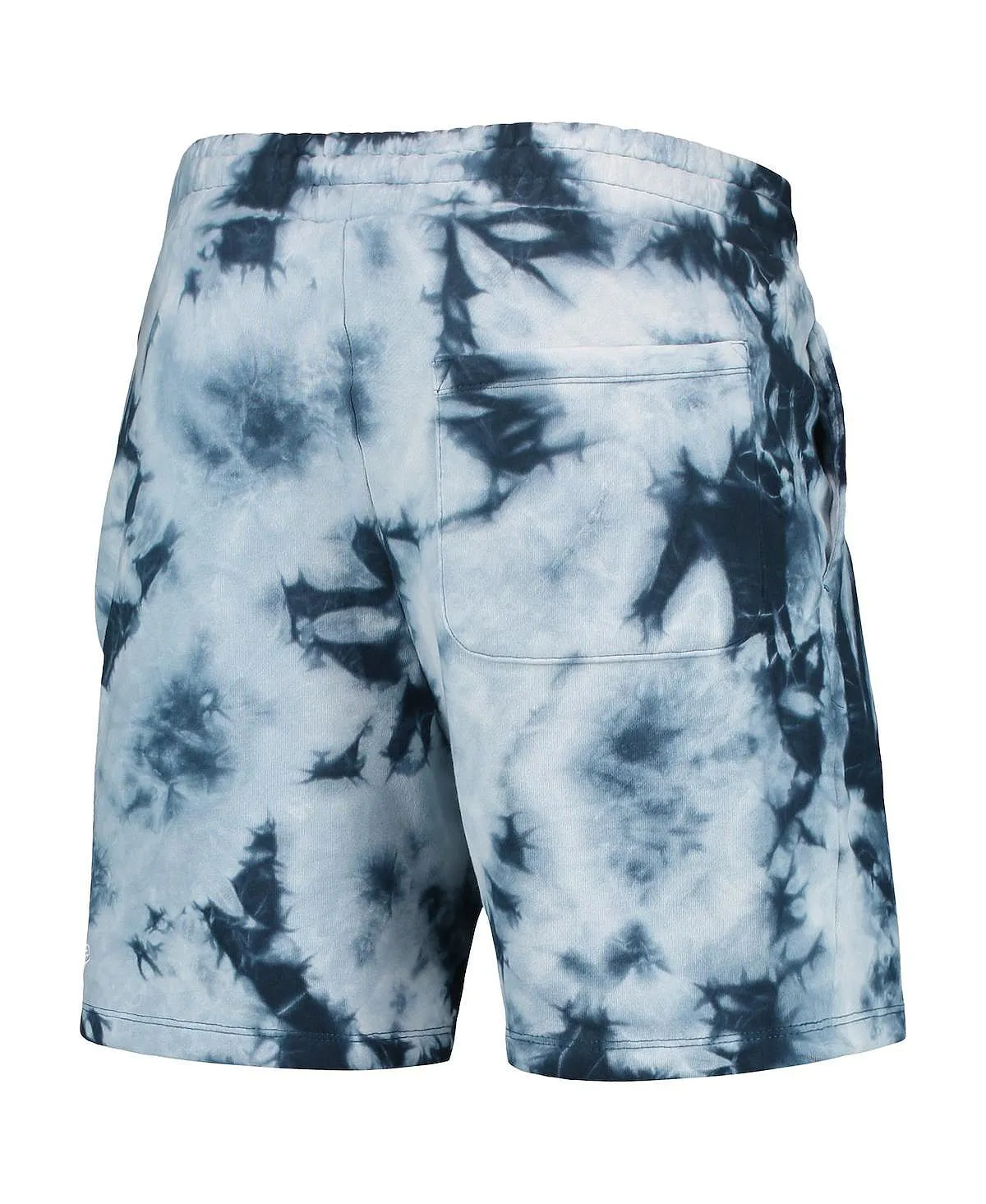 New Era Men's Blue Tie Dye Brooklyn Nets Fleece Shorts Blue