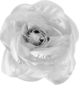NYFASHION101 Women's Multifunction Large Rose Flower Sheer Petal Brooch Pin Hair Tie Clip by The Dozen