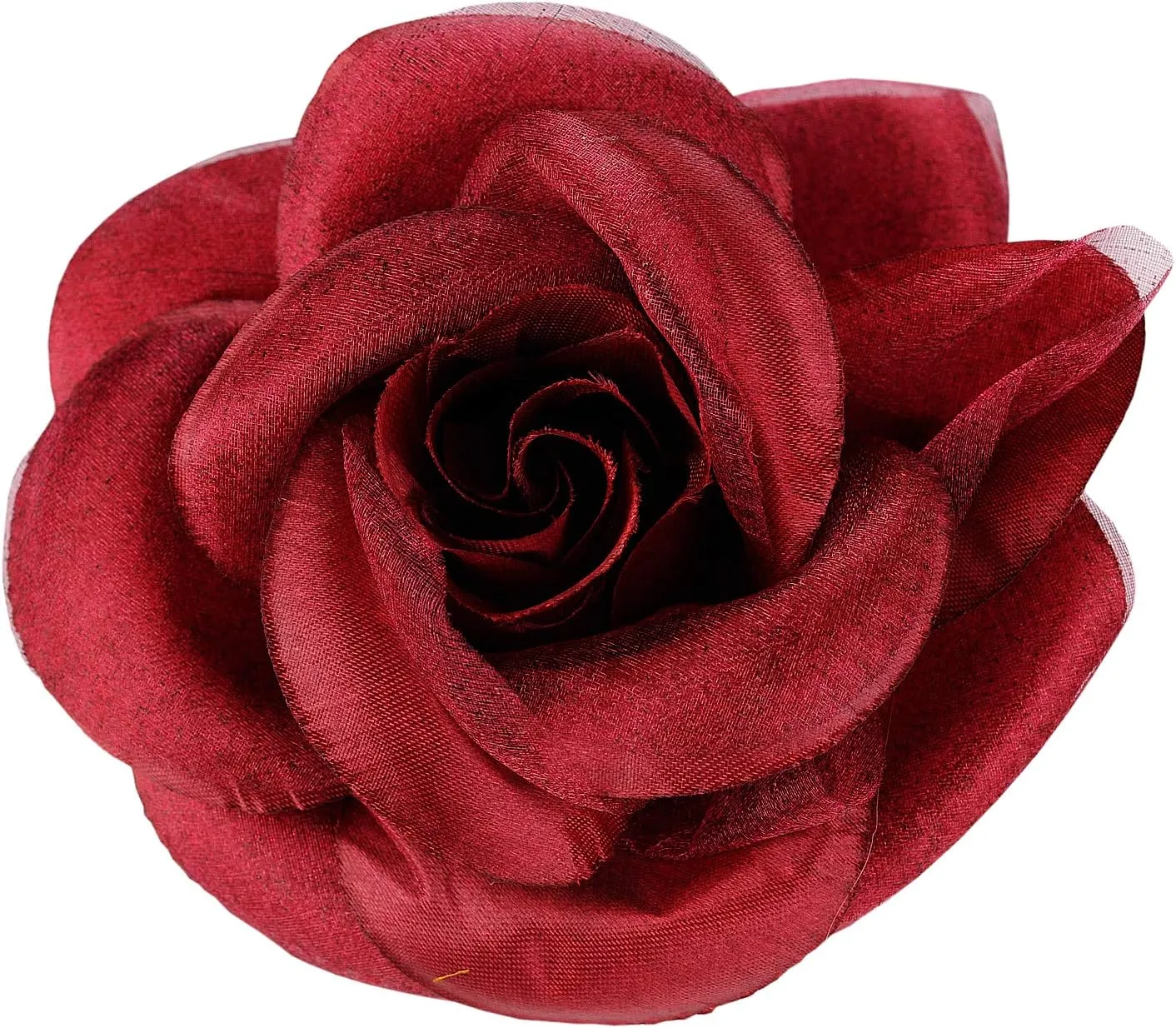 NYFASHION101 Women's Multifunction Large Rose Flower Sheer Petal Brooch Pin Hair Tie Clip by The Dozen