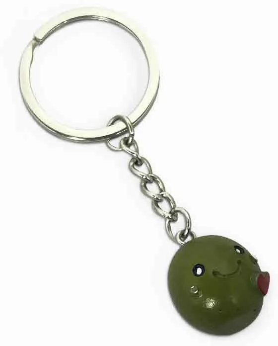 OCOUYVD 1Pcs Cute Keychain Kawaii Red Love Olive Keychain Handbag Bags Decoration Bag Charm Keychains for Women Car Key Chain Key Ring