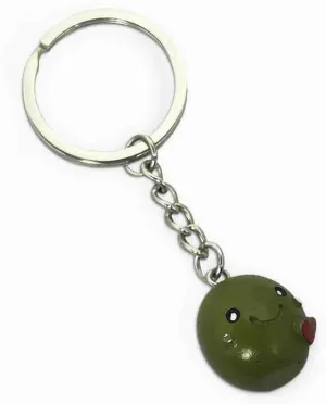OCOUYVD 1Pcs Cute Keychain Kawaii Red Love Olive Keychain Handbag Bags Decoration Bag Charm Keychains for Women Car Key Chain Key Ring
