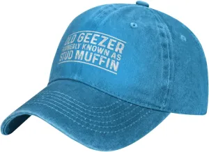 Old Geezer Formerly Knowns As Stud Muffin Hat for Men Baseball Hat Cute Cap