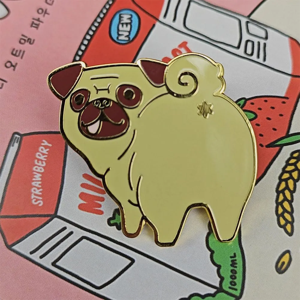 One Piece Pins Dog Animal Enamel Pins Badges for Backpacks Luggage Hats Suit Jacket Clothing Decorative Pins