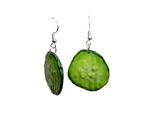Pickle earrings | Dill chip dangles, Food Earrings, Gift for Women and Girls
