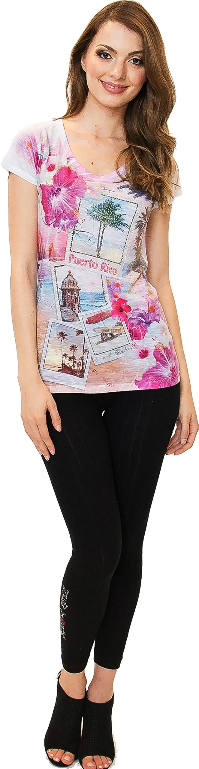 Puerto Rico V-Neck T-Shirt