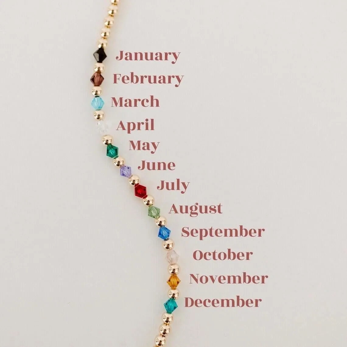 QqzsJewls 30th 40th 50th 60th Birthday Gifts for Women, Birthday Bracelets with Birthstone Jewelry Gifts for Her with Birthday Card