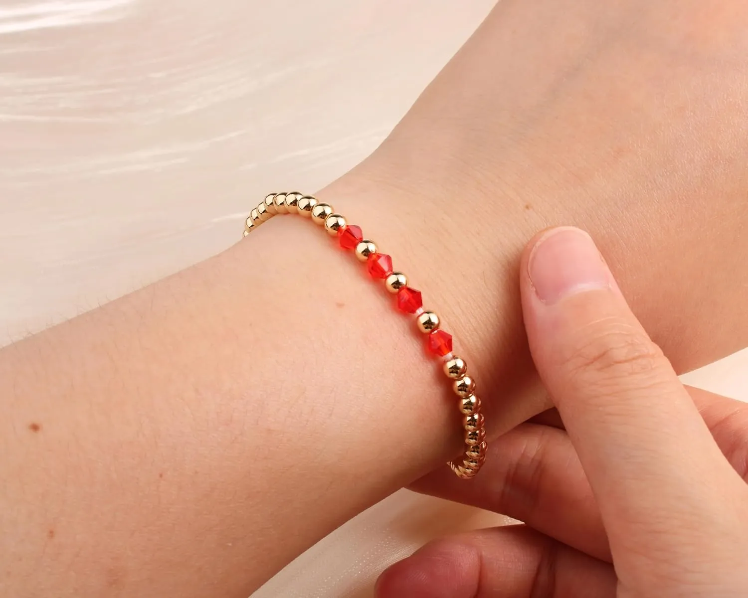QqzsJewls 30th 40th 50th 60th Birthday Gifts for Women, Birthday Bracelets with Birthstone Jewelry Gifts for Her with Birthday Card