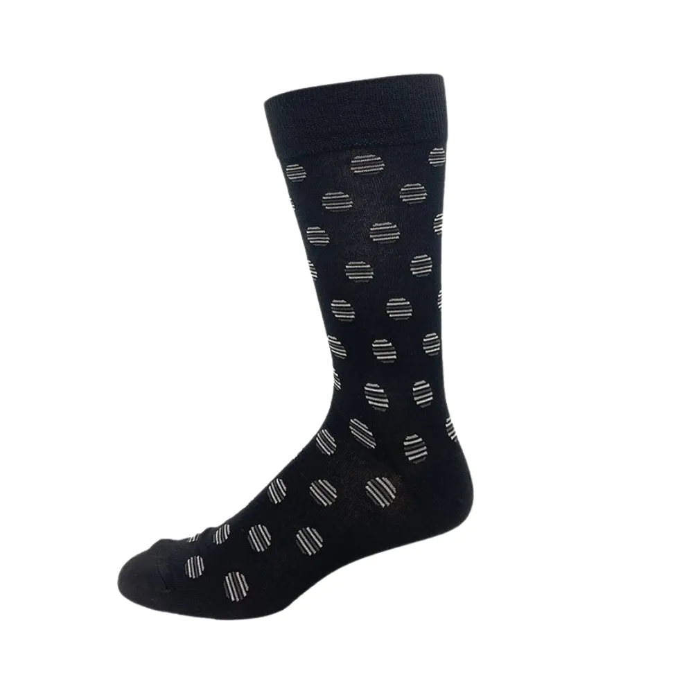 "Dash Dot" Bamboo Socks by Vagden - Large