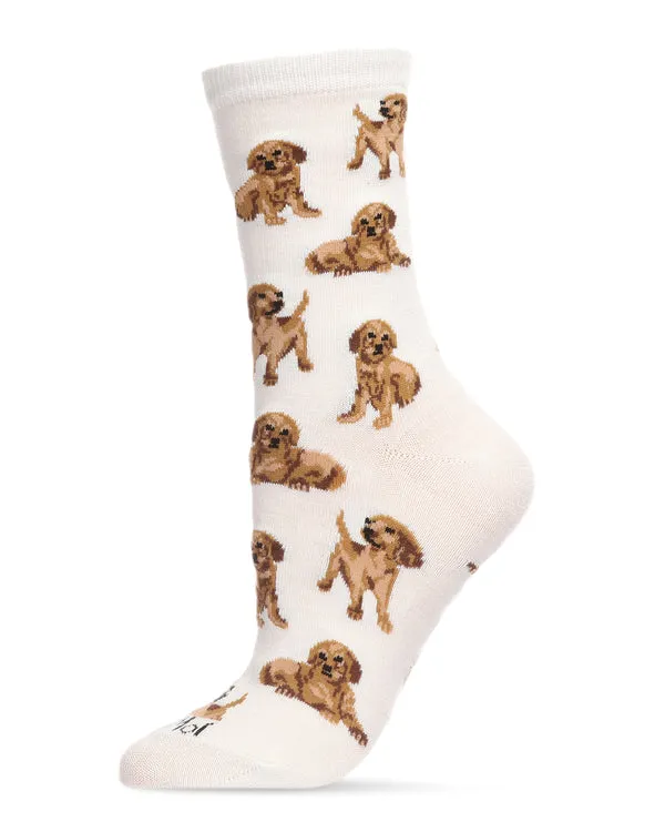 "Golden Retriever" Crew Bamboo Socks by Me Moí