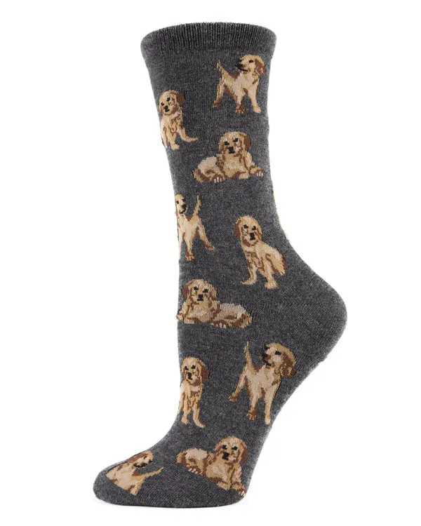 "Golden Retriever" Crew Bamboo Socks by Me Moí