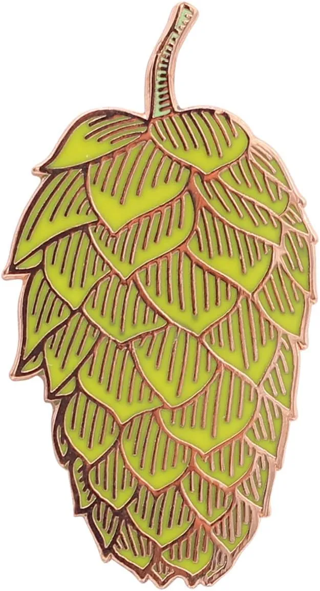REAL SIC Hop Flower Enamel Pin - Premium Craft Brewery, Beer Lover Lapel Pin for Jackets, Backpacks, Bags, Hats & Tops