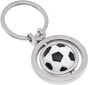 Rotatbale Basketball Soccer Golf Ball Keychains for Boys Girls Womens Mens Ball Related Gift for Birthday Christmas Souvenir