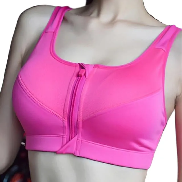 Sexy Breathable Ladies' Push Up Mesh Fitness Crop Tops