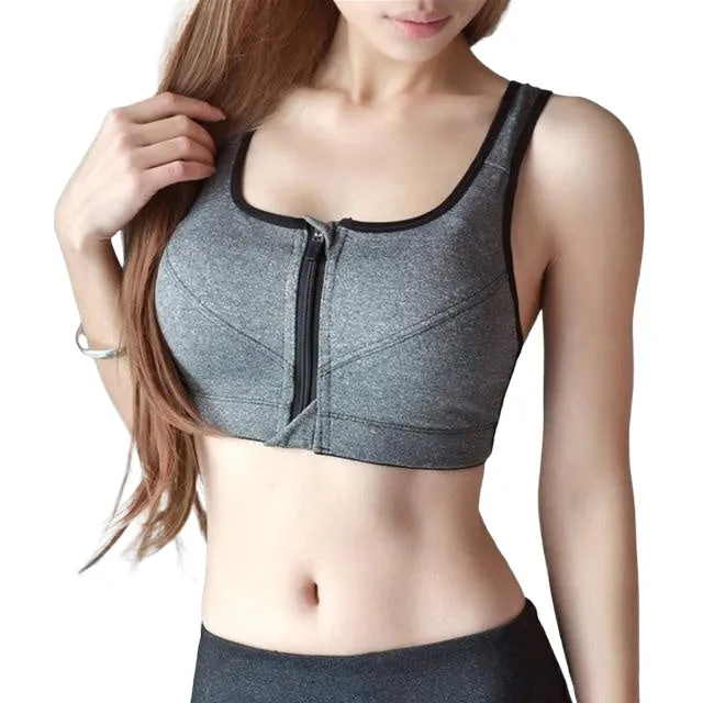 Sexy Breathable Ladies' Push Up Mesh Fitness Crop Tops