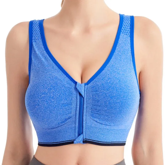 Sexy Breathable Ladies' Push Up Mesh Fitness Crop Tops