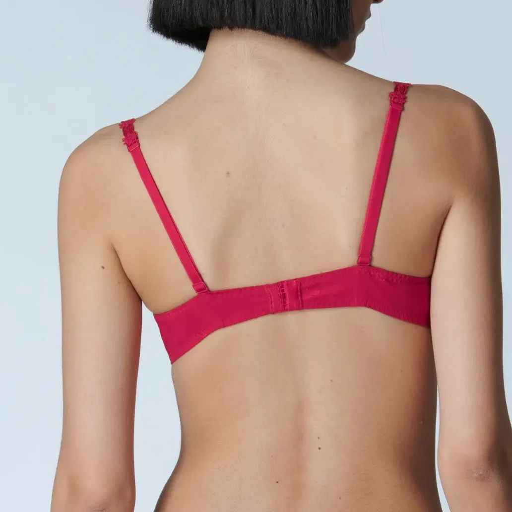Simone Perele Wish Demi Cup Bra in Ruby 12B330