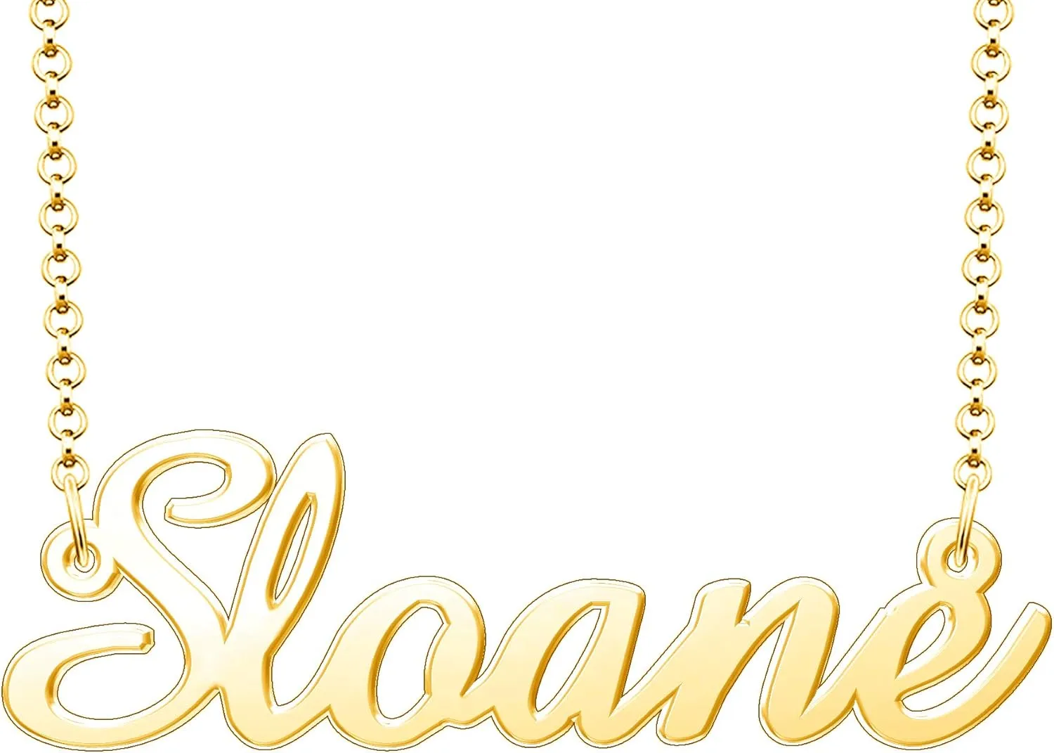 Sloane Name Necklace Personalized Sterling Silver Custom Name Necklace for Women