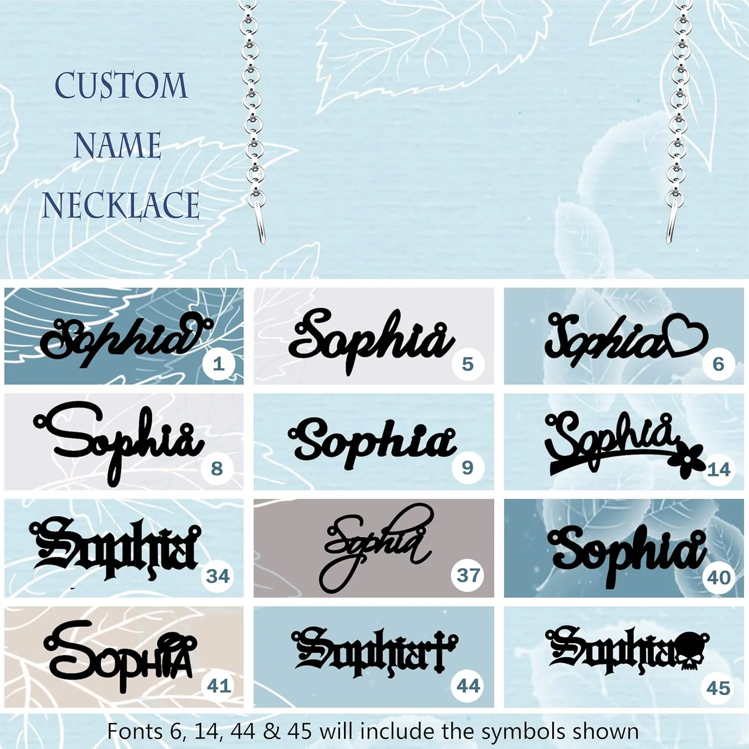Sloane Name Necklace Personalized Sterling Silver Custom Name Necklace for Women