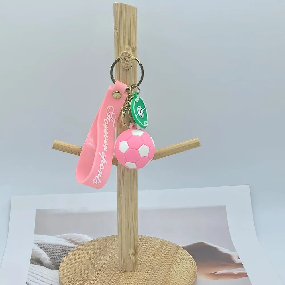 Soccer Keychain Sports Ball Key Chain Football KeyRings Gift for Boys Girls Men Women