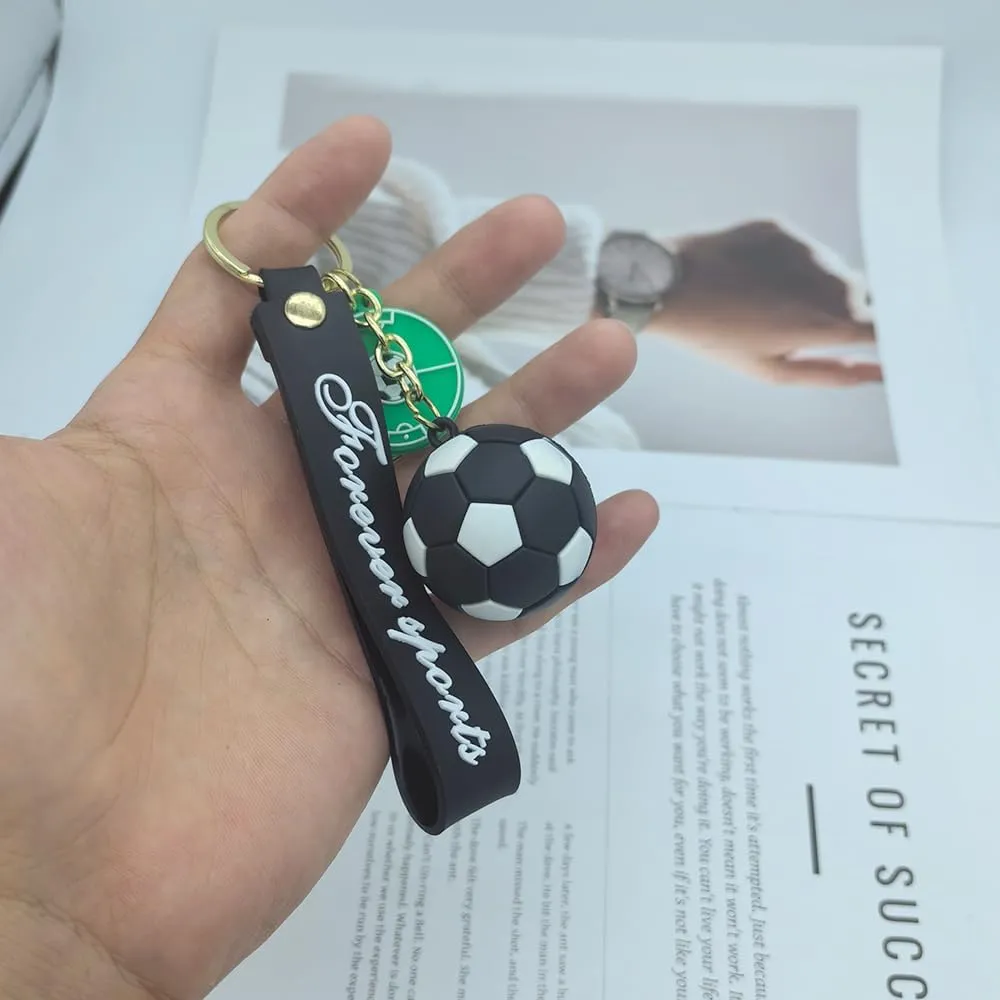 Soccer Keychain Sports Ball Key Chain Football KeyRings Gift for Boys Girls Men Women