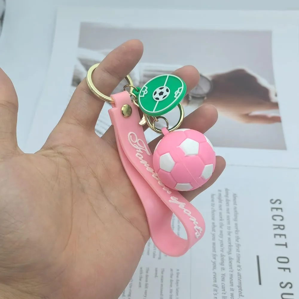 Soccer Keychain Sports Ball Key Chain Football KeyRings Gift for Boys Girls Men Women