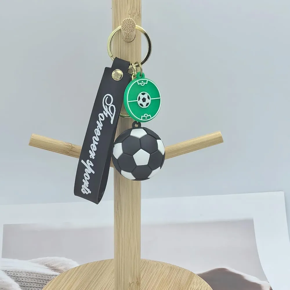Soccer Keychain Sports Ball Key Chain Football KeyRings Gift for Boys Girls Men Women
