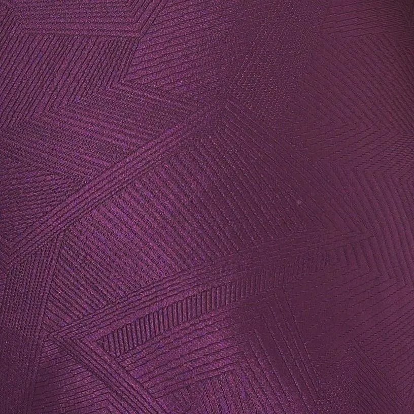 Square Neck Performance Bralette - Sangria Gerry Pattern