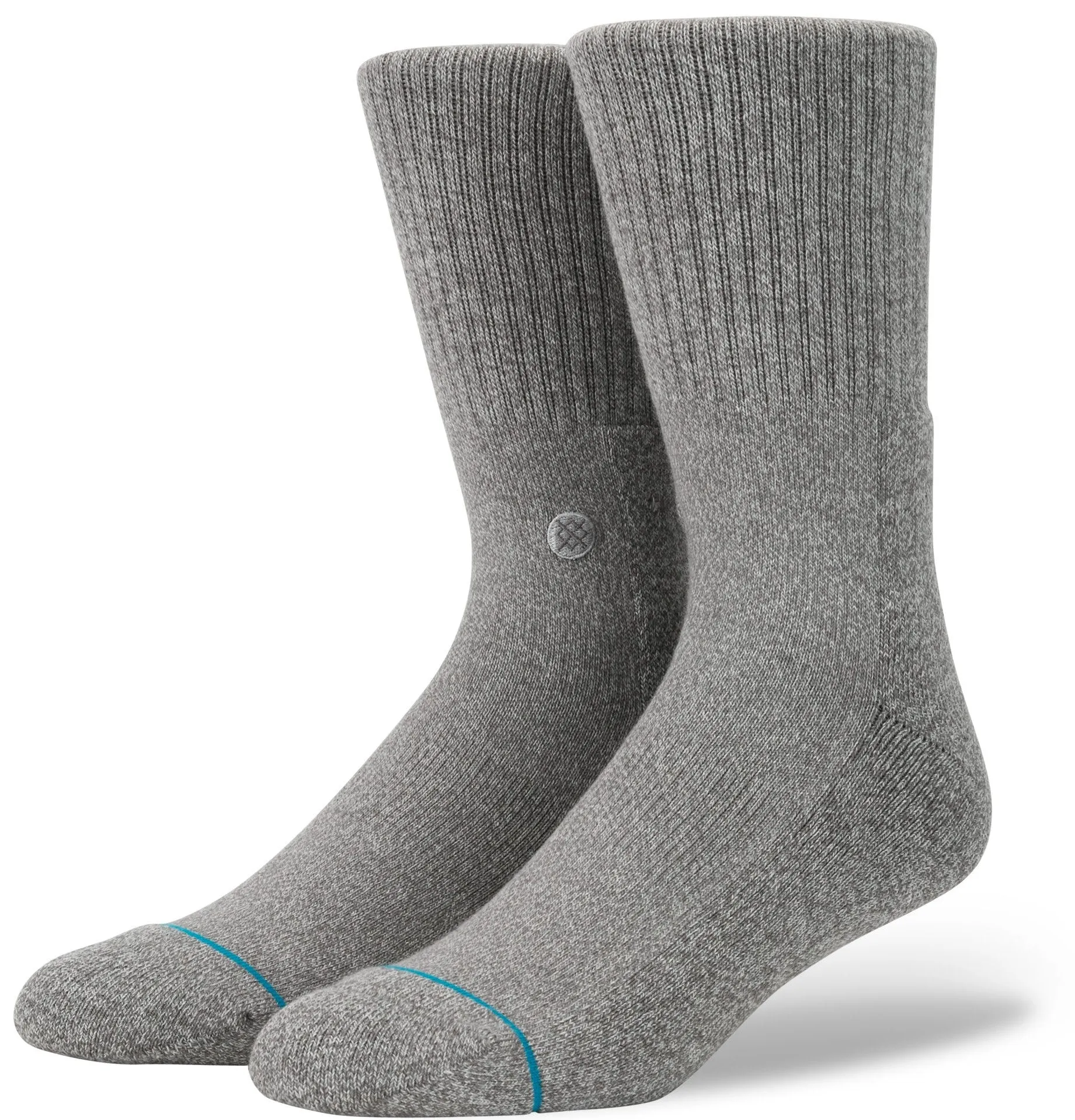Stance Socks Mens Uncommon Icon Crew Heather Grey