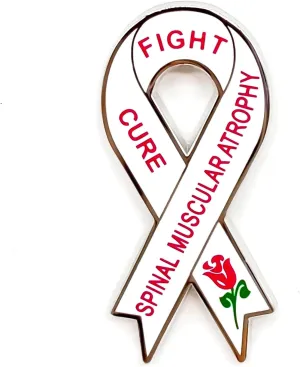 Supportive Spinal Muscular Atrophy Awareness Ribbon Pin - Cooperation Series - Enamel Lapel Pin - Plated Badge for Clothing, Bags, and Lanyards