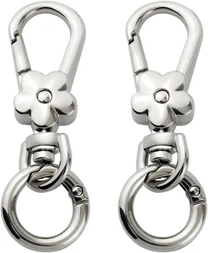 TANJUN 2pcs Key Chain Quick Release Key Ring, Car Keychain Holder Clip with Easy Detachable Valet for Men and Women, bags