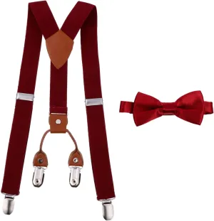 TENDYCOCO 1 Set 4 Overalls Clip Costume Bow Suspenders Shirt Tied Change Table Ties Tie Clip Snap Bag Clips Romper Pre Boys Sunglasses Knitted Suspenders