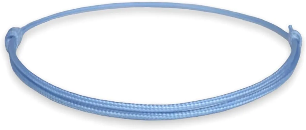 Thick Light Blue Cord Bracelet for Men Women Teen Unisex Adult - Waterproof Nylon Surfer String Friendship Bracelets Summer Beach Accessories