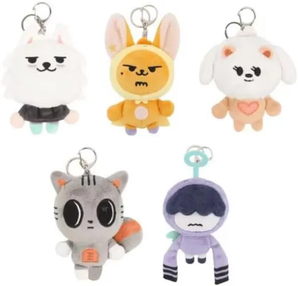 TXT Plush Keychain 3.9in Bag Pendant Satchel Decoration Purse Pendant Plush Keychain Soft and Cute for Fans