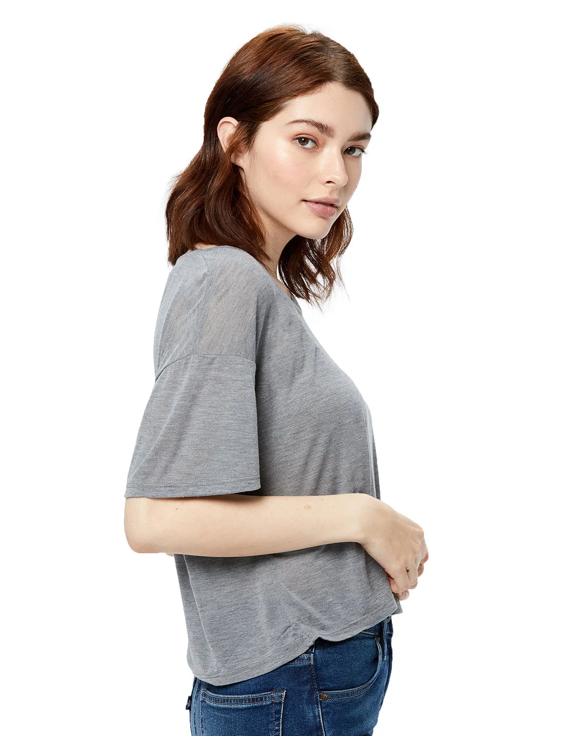 US Blanks US309 Ladies' Boxy Open Neck Top