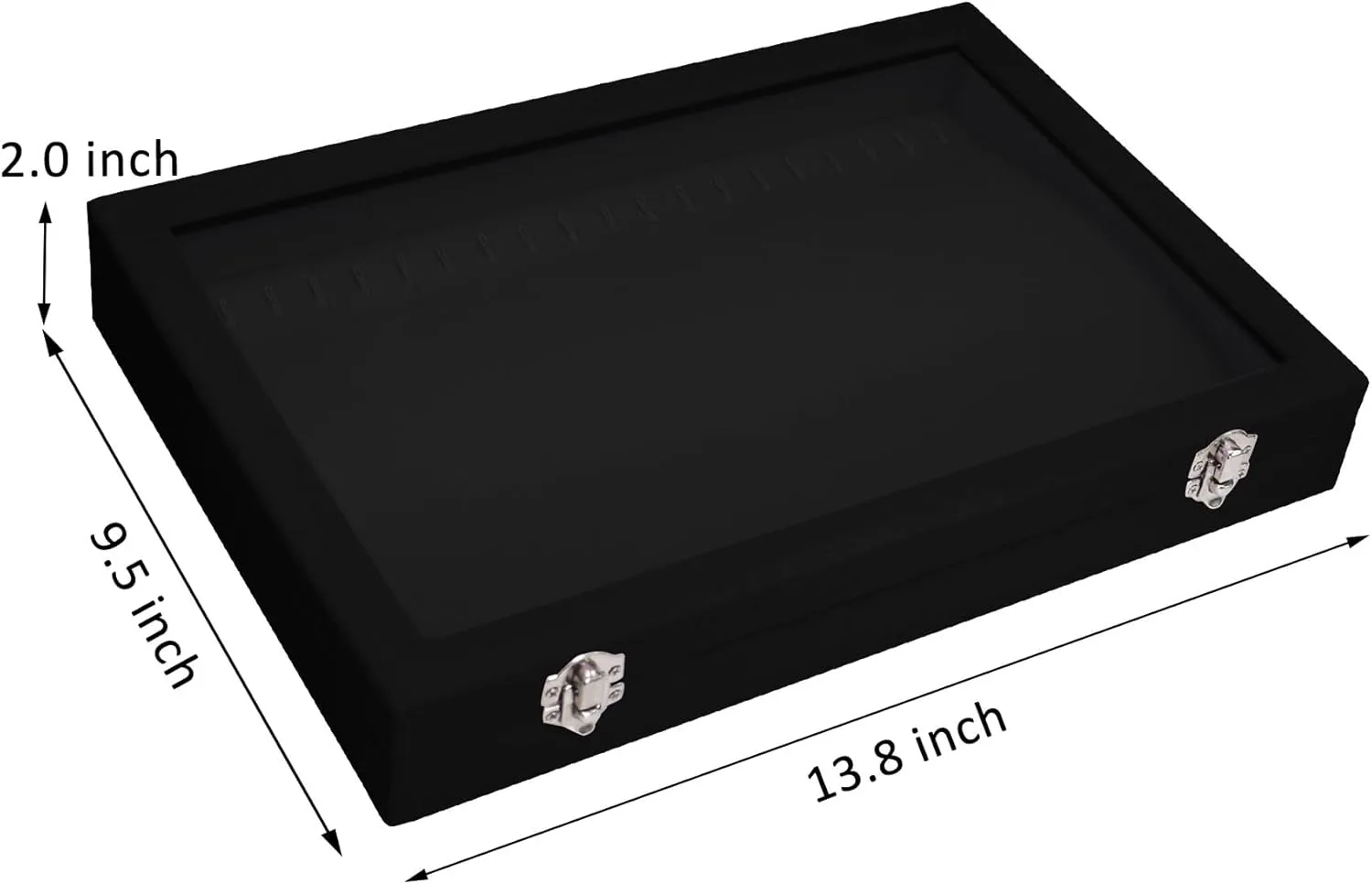 Velvet Necklace Display Jewelry Tray 20 Hook Necklace Tray Necklace Pendant Jewelry Tray for Women and Girls