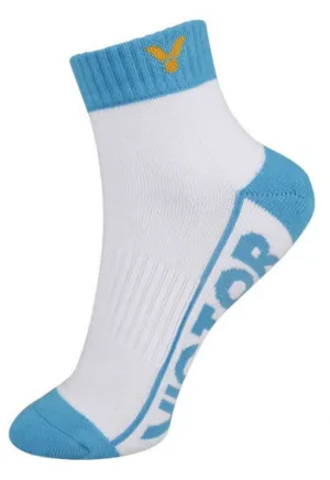 Victor SK235AM Low Cut Socks [White/Blue]