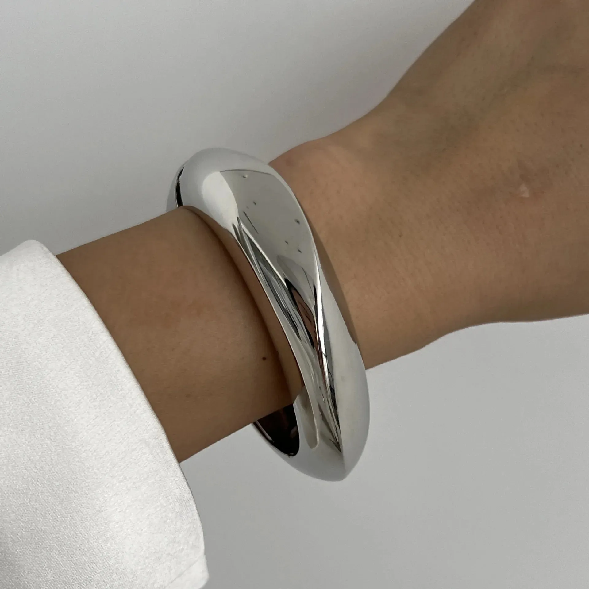 Vintage Hip Hop Cuff Bangles  Punk Metal Bracelets for Women & Men
